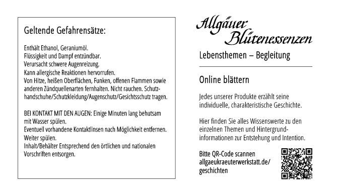 BEGLEITUNG - Allgäuer Blütenessenz