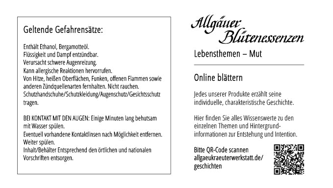MUT - Allgäuer Blütenessenz