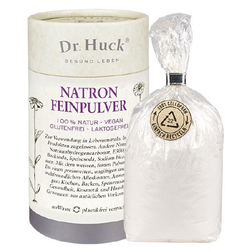 Natron natürliches Feinpulver für BIO zugelassen Dr. Huck noWaste