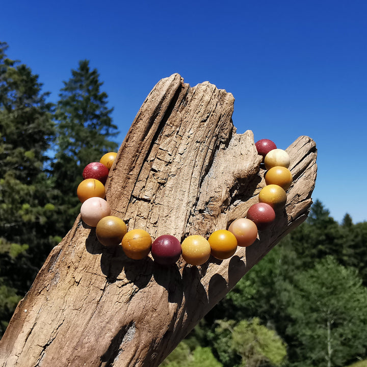 Edelstein Armband LEBENDIGKEIT Mookait matt 8mm