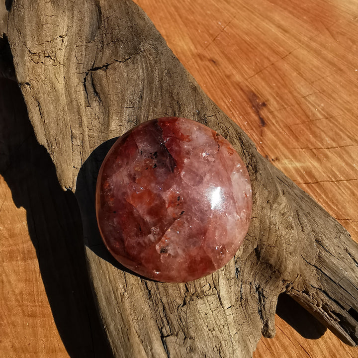 Red Healer Erdbeer-Hämatitquarz Bergkristall Taschenstein (3)