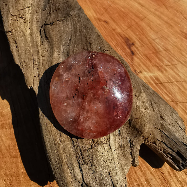 Red Healer Erdbeer-Hämatitquarz Bergkristall Taschenstein (3)