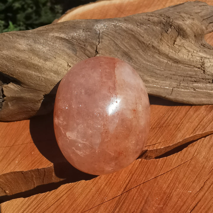 Red Healer Erdbeer-Hämatitquarz Bergkristall Handschmeichler L (8)