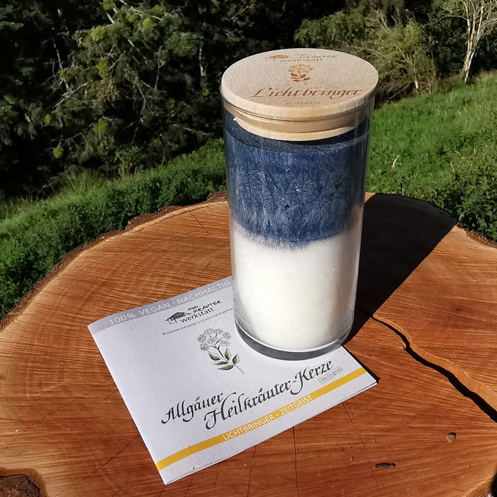 Geschenkset LICHTBRINGER Heilkräuterkerze & Heilstein Armband LICHTLIEBE