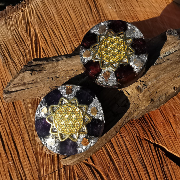 Energiebooster Set - Granat & Amethyst bei Erschöpfung