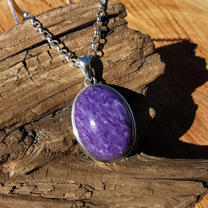 Charoit Unikat Anhänger Extraqualität S925