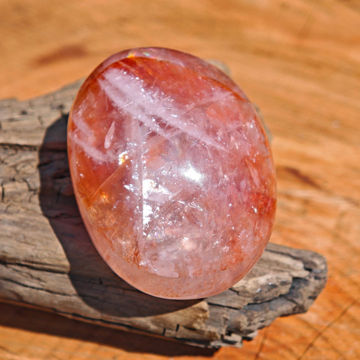 Red Healer Erdbeer-Hämatitquarz Bergkristall Handschmeichler L (5)