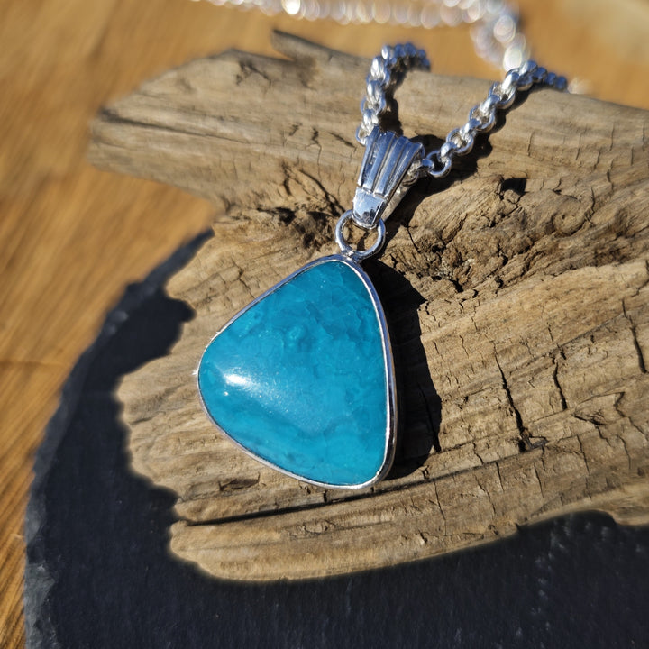 Atacama Opal Extraqualität Unikat Freeform gefasst in Silber 925