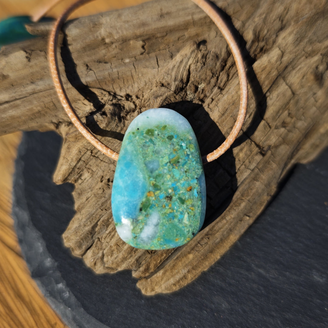 Atacama Opal Trommelstein gebohrt Unikate zur Auswahl