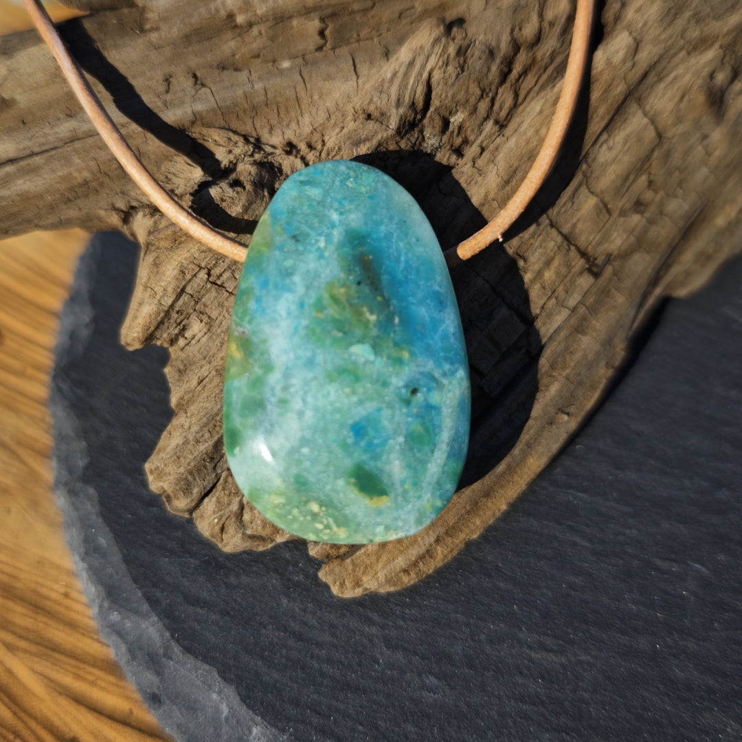 Atacama Opal Trommelstein gebohrt Unikate zur Auswahl