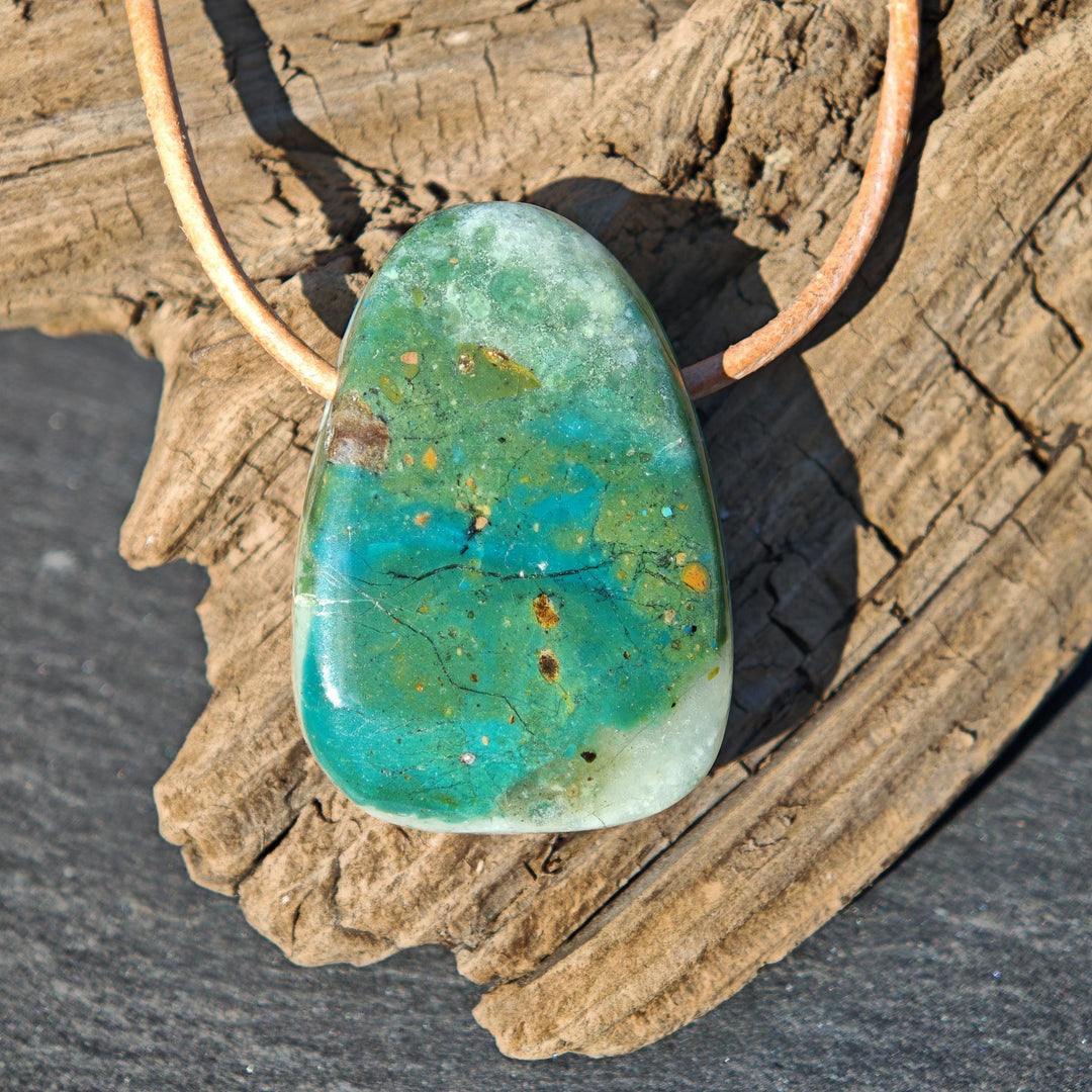 Atacama Opal Trommelstein gebohrt Unikate zur Auswahl