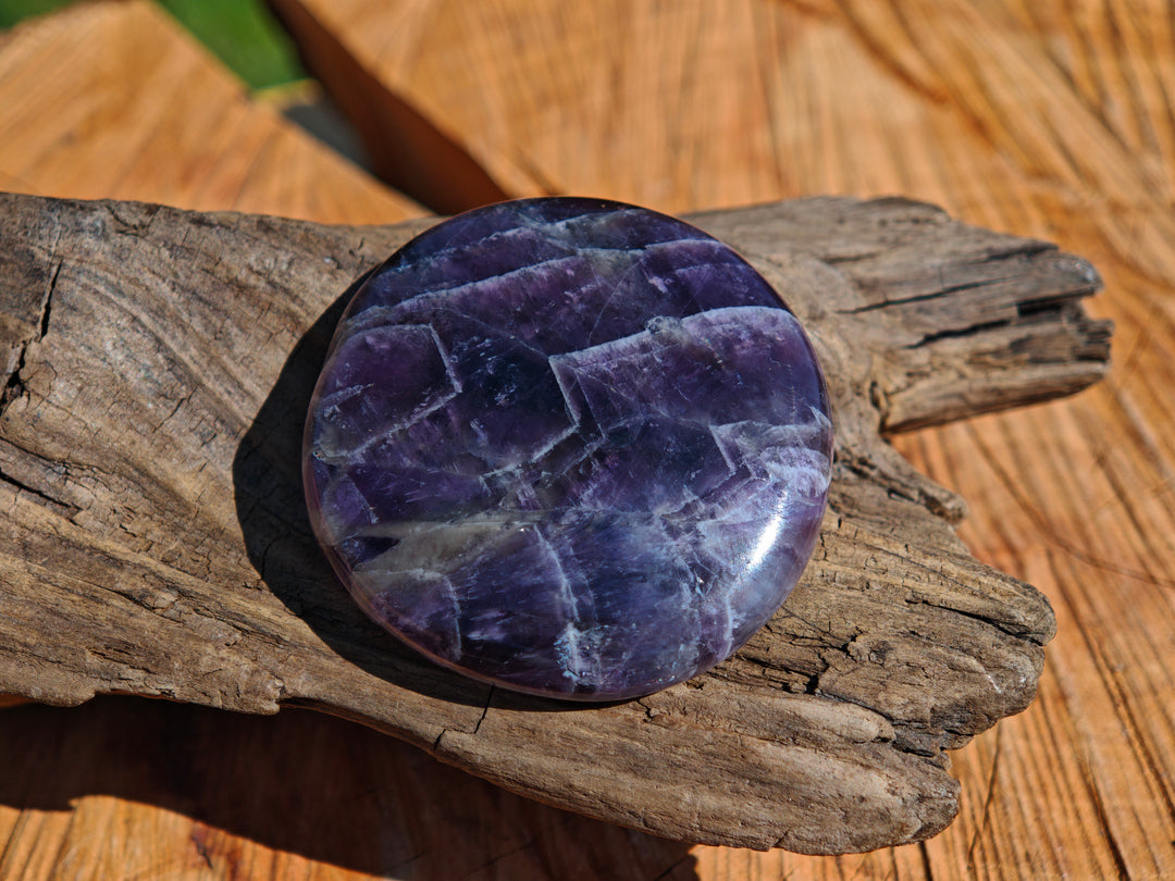 Amethyst Chevron (Innerer Frieden - Vitalität) Scheibensteine Unikate zur individuellen Auswahl