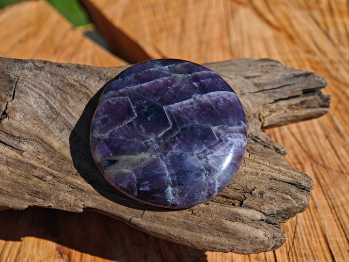 Amethyst Chevron (Innerer Frieden - Vitalität) Scheibensteine Unikate zur individuellen Auswahl