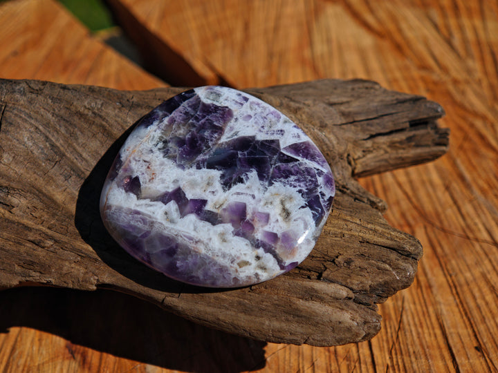Amethyst Chevron (Innerer Frieden - Vitalität) Scheibensteine Unikate zur individuellen Auswahl