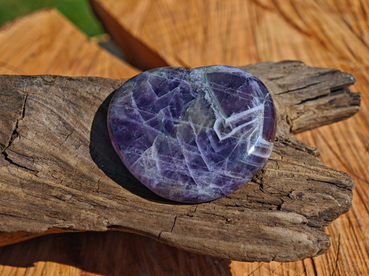 Amethyst Chevron (Innerer Frieden - Vitalität) Scheibensteine Unikate zur individuellen Auswahl