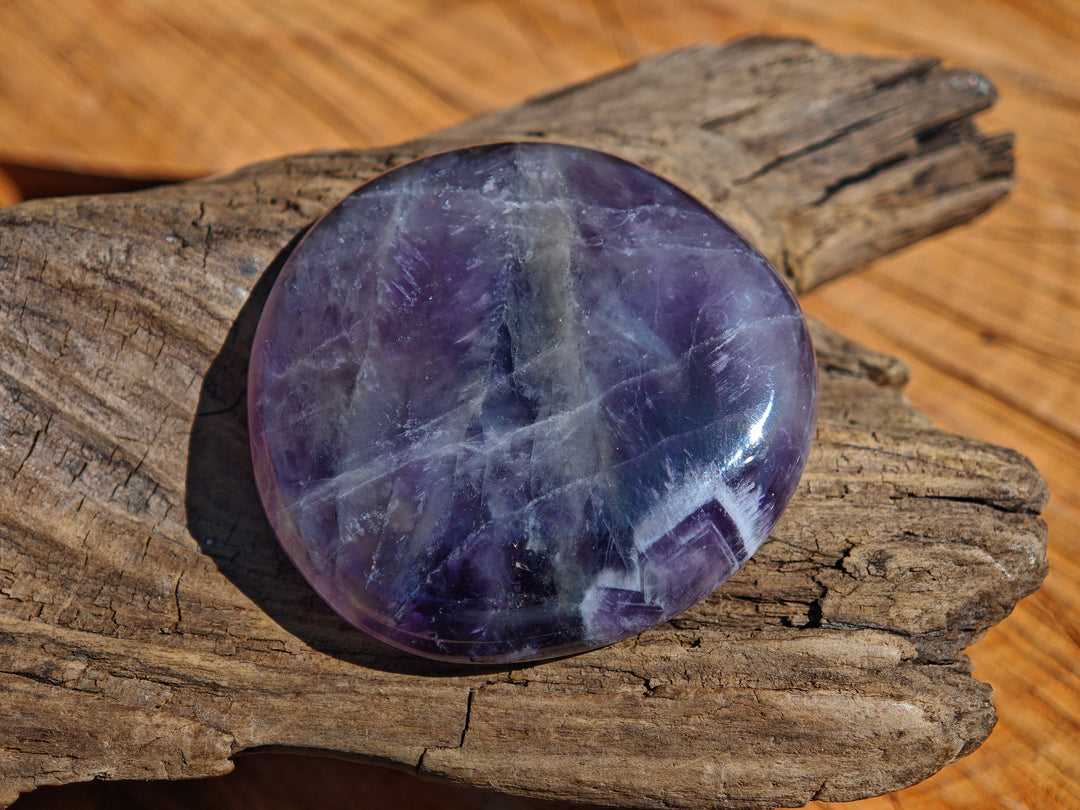 Amethyst Chevron (Innerer Frieden - Vitalität) Scheibensteine Unikate zur individuellen Auswahl