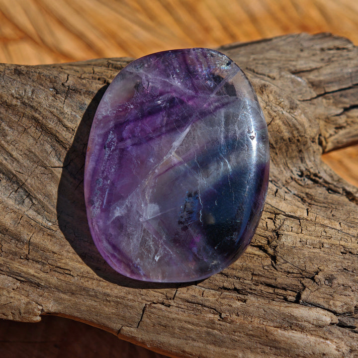 Regenbogen Fluorit (Fokussierung) Scheibenstein Unikate zur individuellen Auswahl