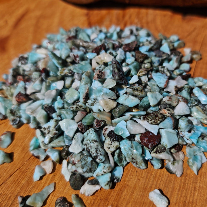Larimar micro Trommelsteine 250g