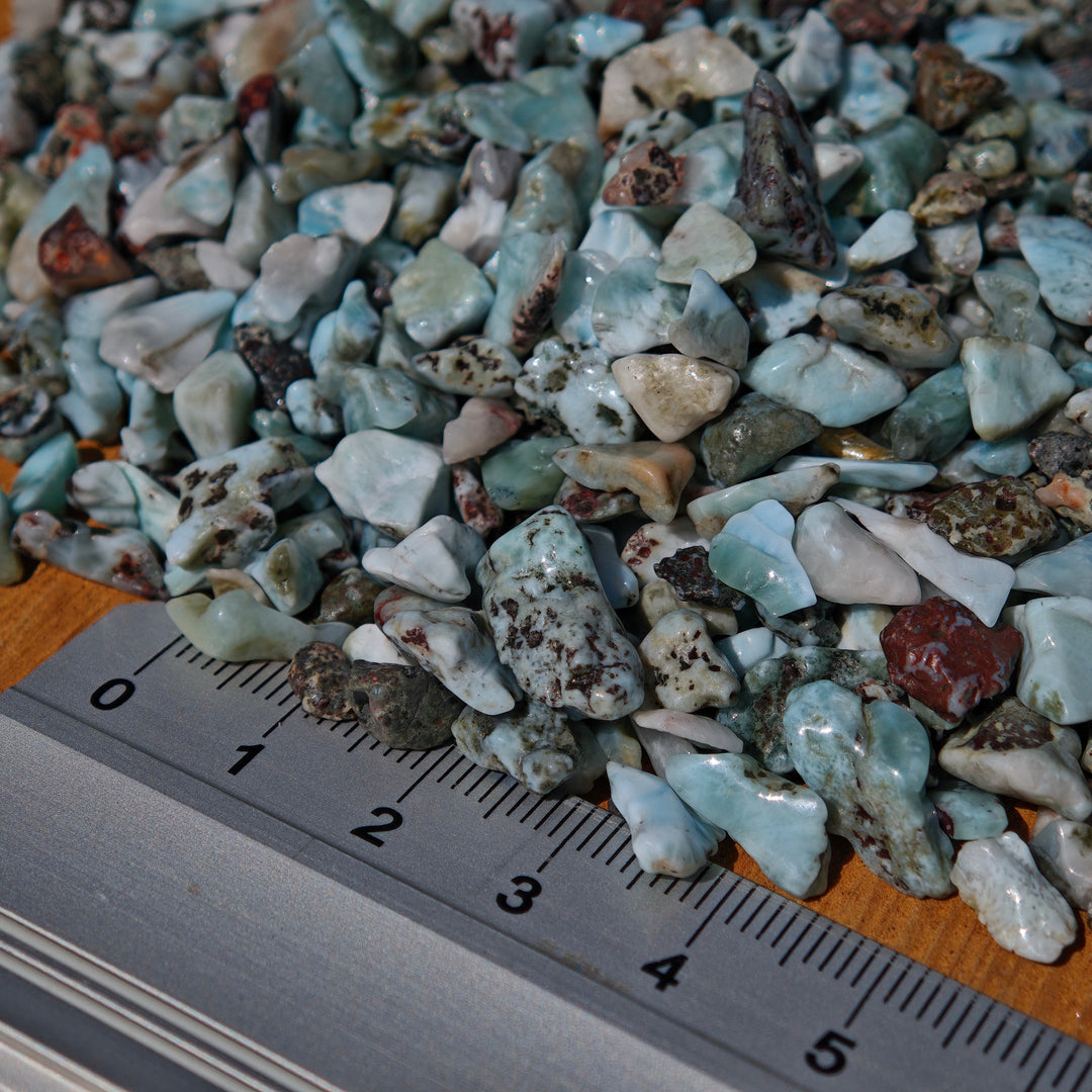 Larimar micro Trommelsteine 250g