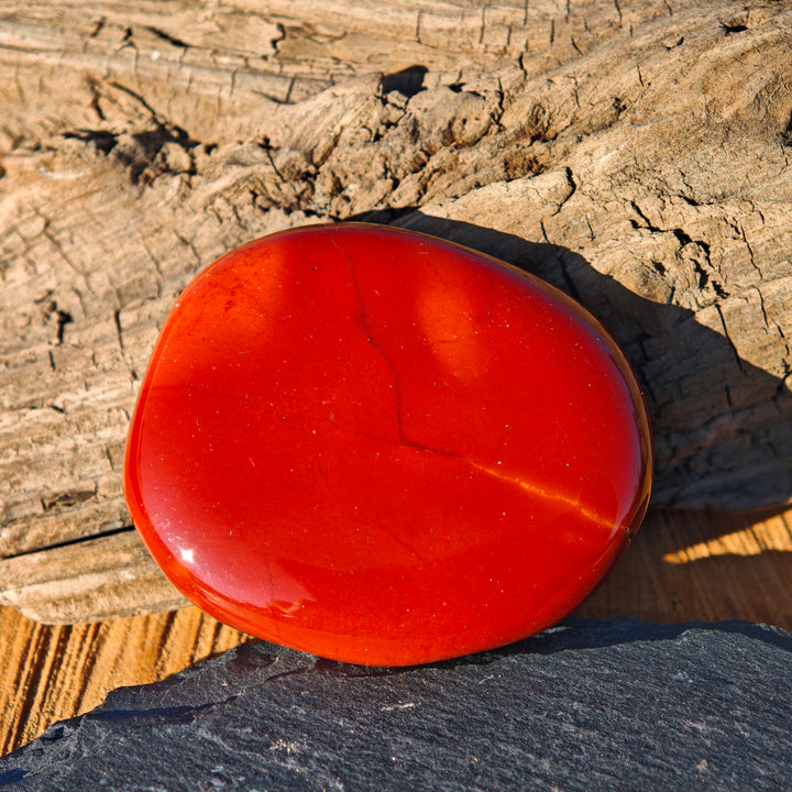 Mookait Jaspis (Lebenskraft - Lebendigkeit) Scheibenstein