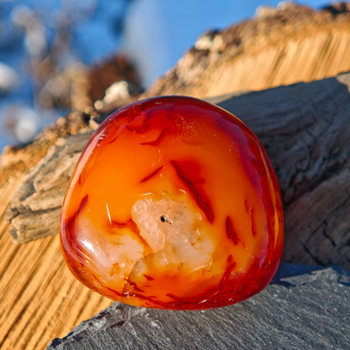 Karneol (Tatkraft) Handschmeichler (3)