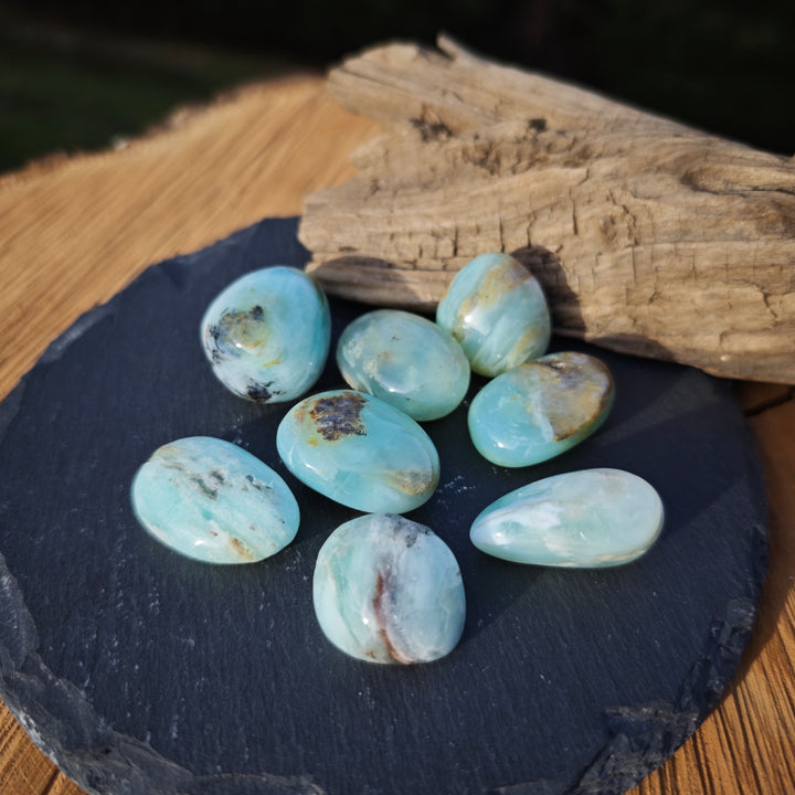 Andenopal blau (Geistiges Erwachen) A Trommelsteine zur individuellen Auswahl