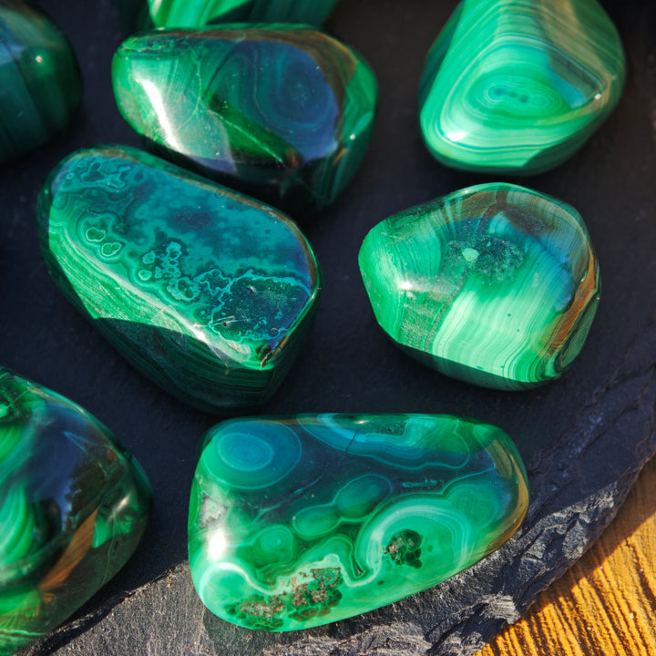 Malachit Trommelsteine (Neubeginn & Wachstum) Extraqualität 2-3cm