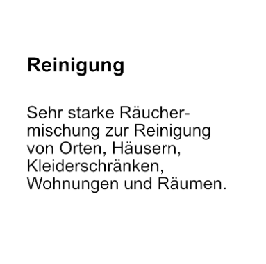 Lichtchrüter zum Räuchern - REINIGUNG 20g