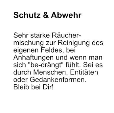 Lichtchrüter zum Räuchern - SCHUTZ & ABWEHR 20g