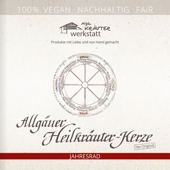 WINTERSONNENWENDE - Allgäuer Heilkräuter Kerze