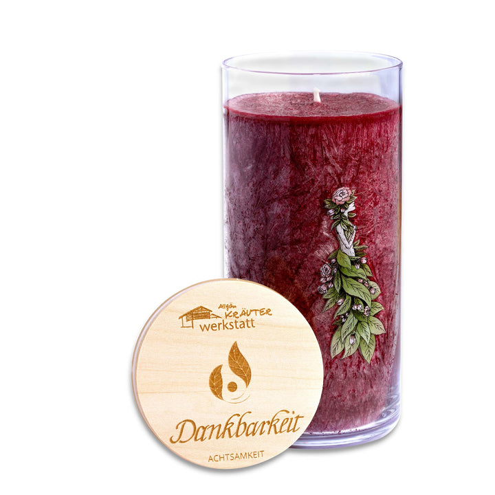 DANKBARKEIT - Allgäuer Heilkräuter Kerze