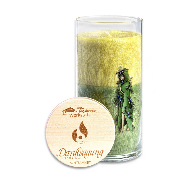 DANKSAGUNG AN DIE NATUR - Allgäuer Heilkräuter Kerze