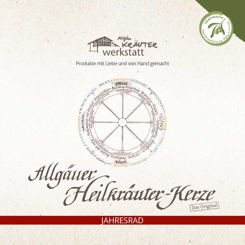 RAUNÄCHTE - Allgäuer Heilkräuter Kerze