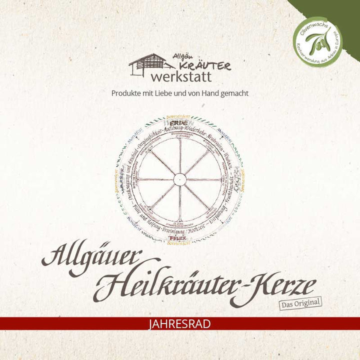RAUNÄCHTE - Allgäuer Heilkräuter Kerze