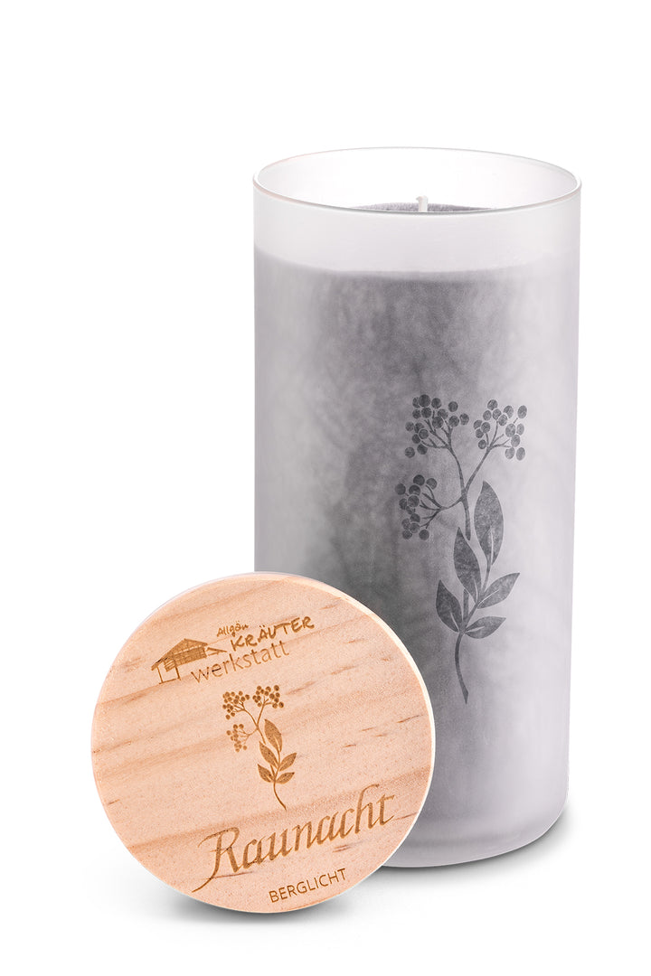 Naturkraft Berglicht - RAUNACHT - Allgäuer Heilkräuter Kerze