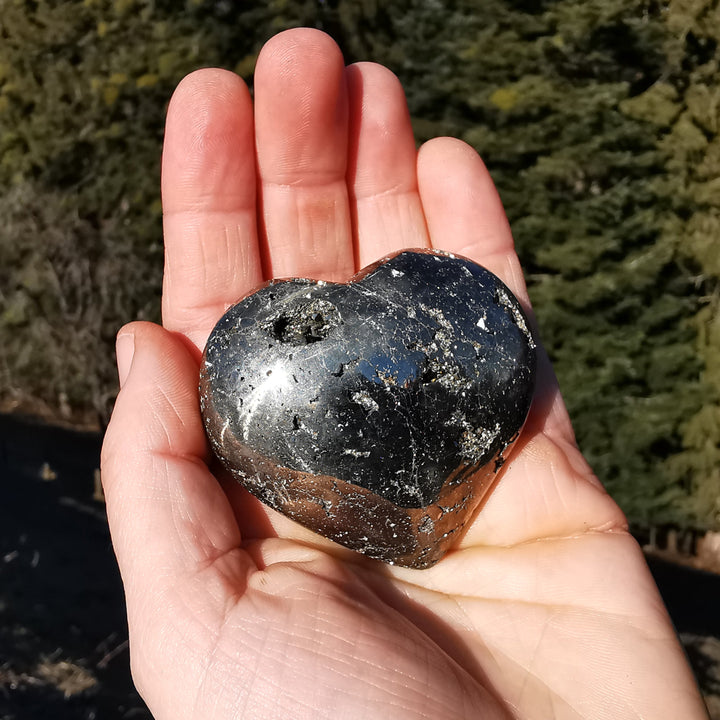 Pyrit Herz aus Peru 65mm (1)