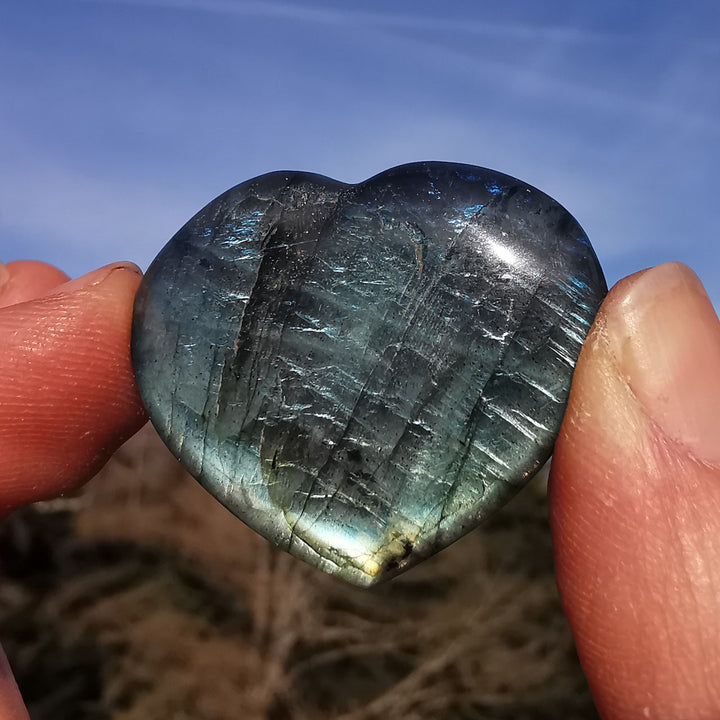 Labradorit Taschenherz 30mm (1)